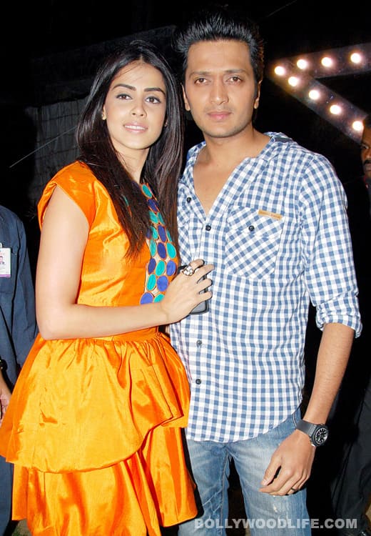 Riteish Deshmukh and Genelia D'Souza photographed at Ali Zafar's concert for Bombay Times Genelia and Riteish