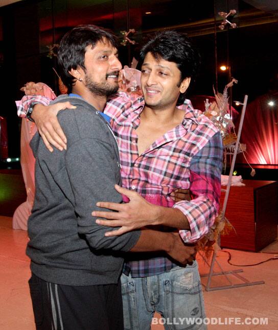 Riteish Deshmukh and Sudeep 