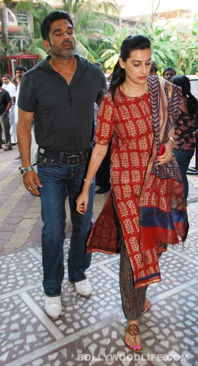 Sunil and Mana Shetty 