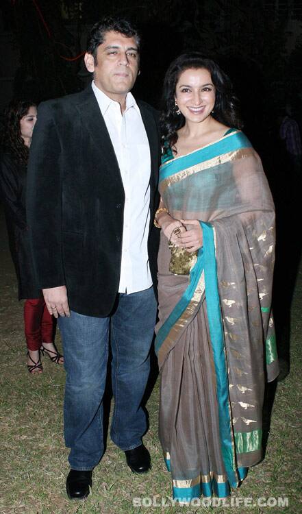 Tisca Chopra with husband Sanjay Chopra