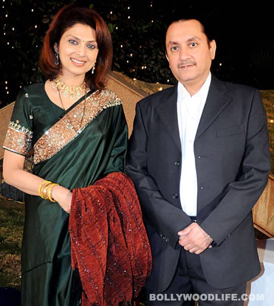 Varsha Usgaonkar with husband, Ajay Sharma