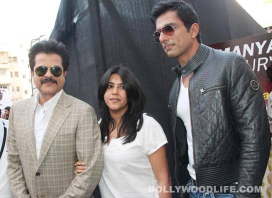 Anil Kapoor, Ekta Kapoor and Sonu Sood 