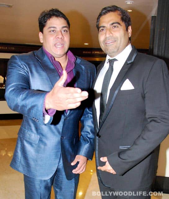 Cyrus Broacha along with a friend 