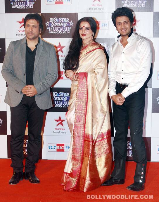 Govinda, Rekha and Riteish Deshmukh