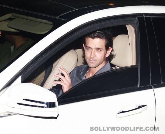 Hrithik arrives for the party 