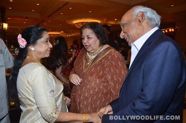 Asha Bhosle with Pamela and Yash Chopra