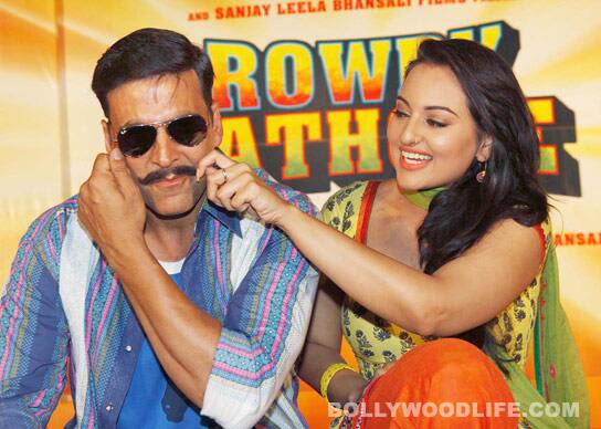 Akshay Kumar, Sonakshi Sinha, Prabhu Deva, Sanjay Leela Bhansali at the trailer launch of 'Rowdy Rathore'