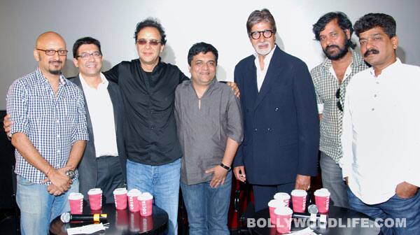 Shantanu Moitra, Vidhu Vinod Chopra and Amitabh Bachchan