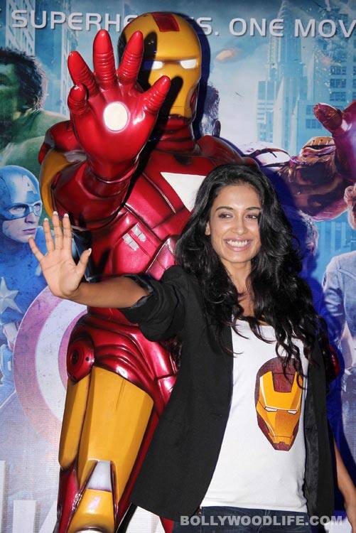 Neha Dhupia, Sajid Khan, Abhinay Deo attend the 'Avengers' premiere Saraj Jane Dias