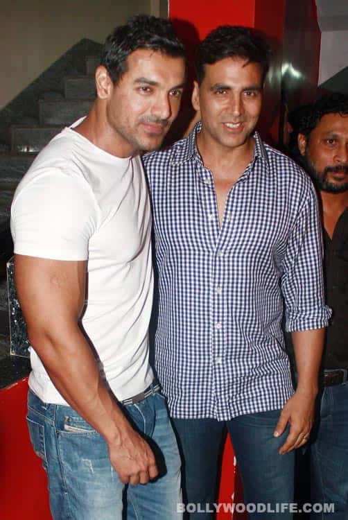 John Abraham, Akshay Kumar, Chitrangda Singh, Farah Khan, Sajid Khan at the special screening of 'Vicky Donor' John Abraham and Akshay Kumar