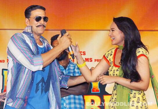 Akshay Kumar, Sonakshi Sinha, Prabhu Deva, Sanjay Leela Bhansali at the trailer launch of 'Rowdy Rathore'