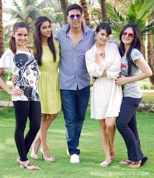 Shazahn, Asin, Akshay, Jacqueline and Zarine 