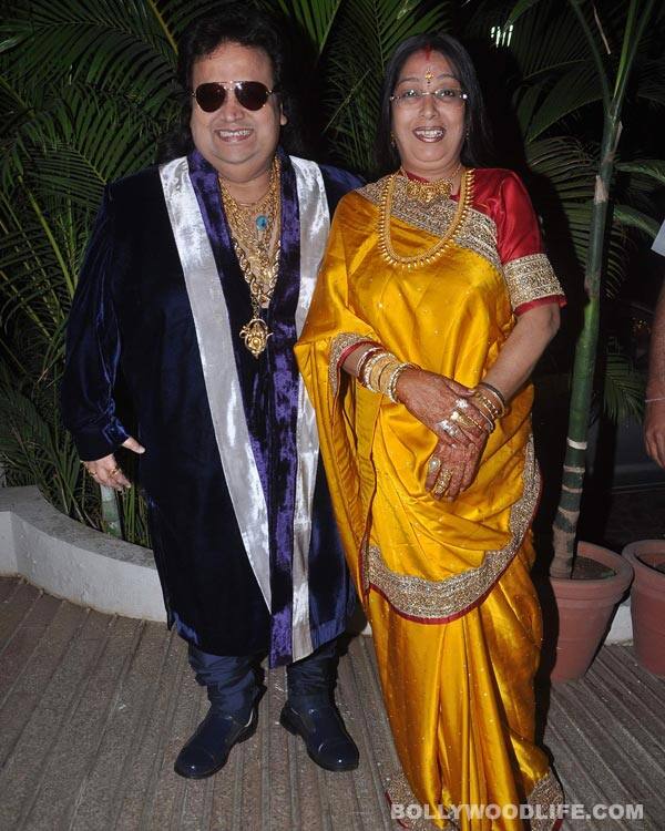 Bappi Lahiri with wife Chitrani