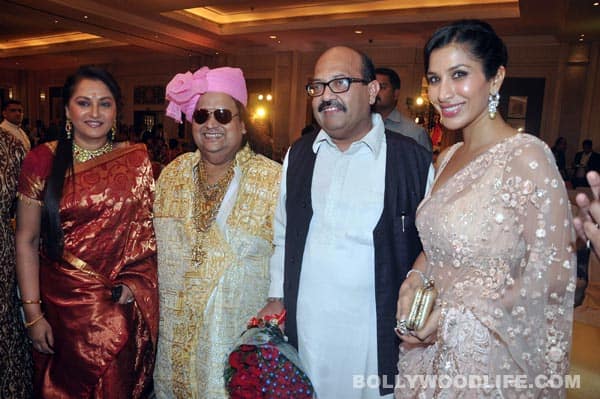 Salman Khan attends Bappa Lahiri-Taneesha Verma wedding ceremony Jaya Prada, Bappi Lahiri, Amar Singh and Sophie Choudry