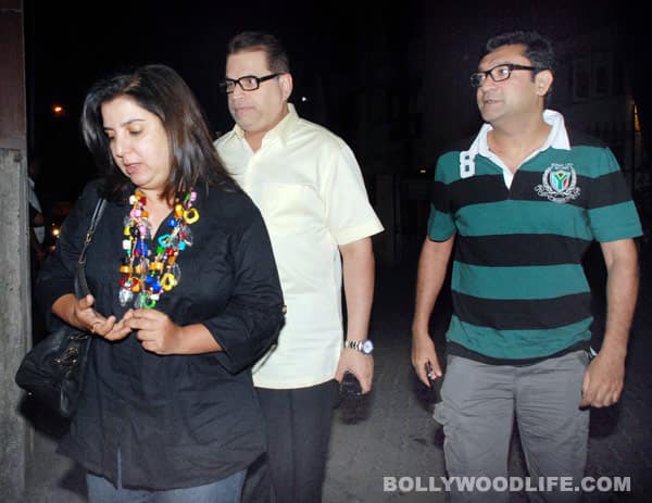 Farah Khan,Ken Ghosh and Ramesh Taurani 