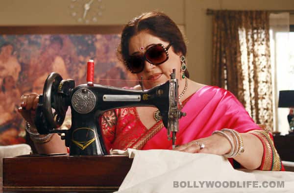 Kirron Kher in character for the mahurat shot