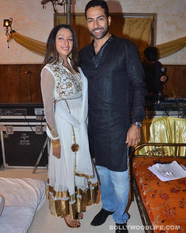 Rupali Ganguly with Sudhanshu Pandey