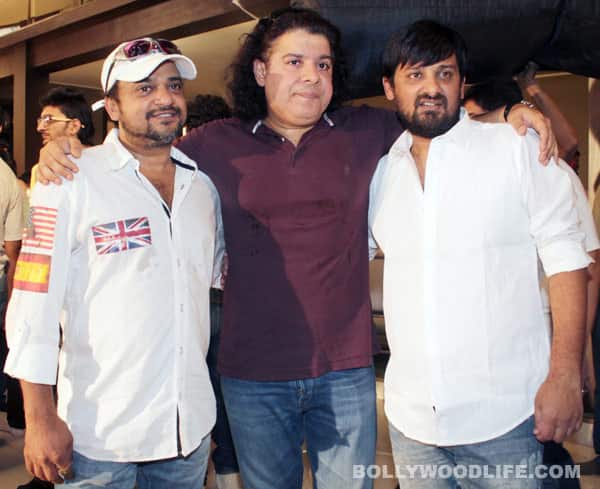 Sajid Khan with composers Sajid-Wajid