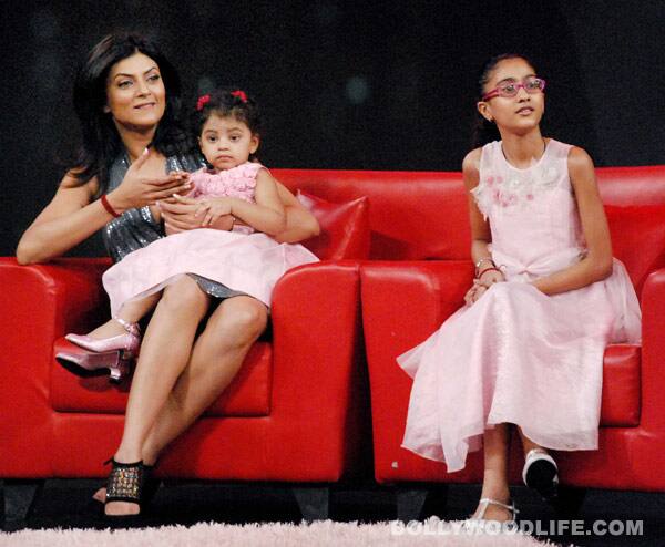 Sushmita Sen on the sets of Raveena Tandon's 'Issi Ka Naam Zindagi'