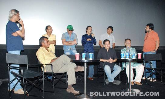 Sudhir Mishra, Jackie Shroff, Vidhu Vinod Chopra, Shantanu Moitra, Anurag Kashyap in a discussion