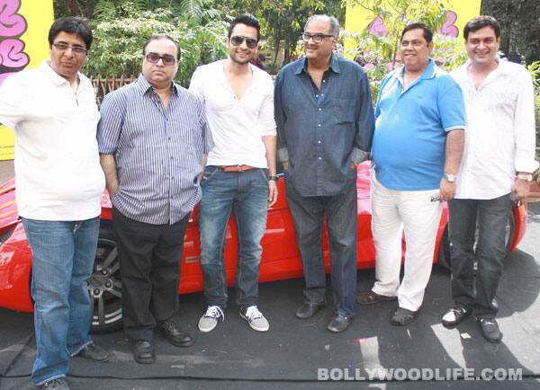 Vashu Bhagnani, Rajkumar Santoshi, Jackky, Boney Kapoor, David and friend