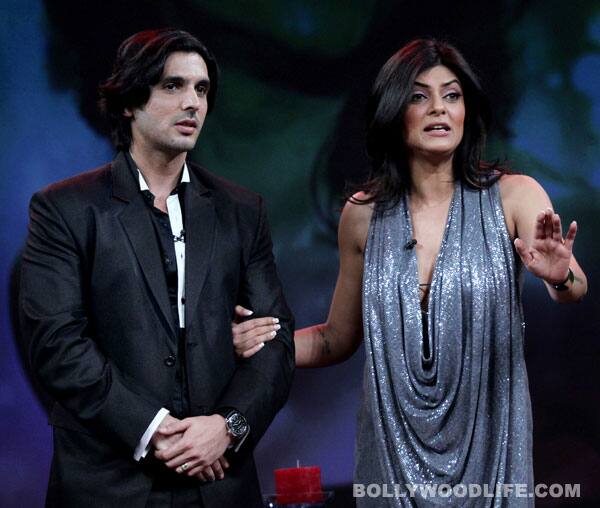 Sushmita Sen on the sets of Raveena Tandon's 'Issi Ka Naam Zindagi'