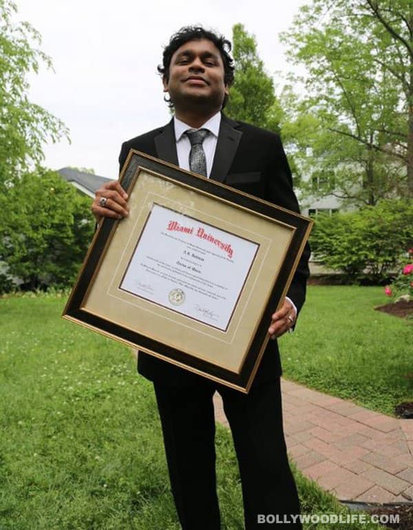 AR Rahman gets doctorate of University of Miami in Ohio