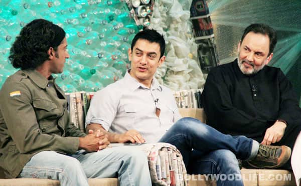 Farhan Akhtar, Aamir Khan and Prannoy Roy 