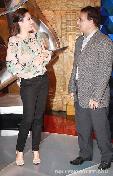 Karisma and Sunil Gavaskar 