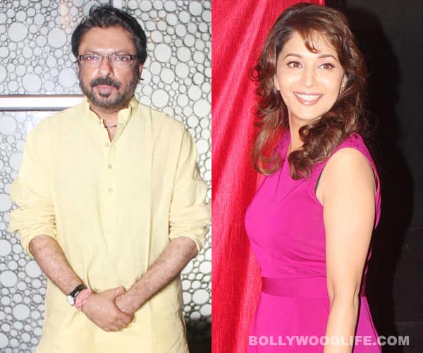 Madhuri Dixit makes Sanjay Leela Bhansali speechless! Madhuri Dixit makes Sanjay Leela Bhansali speechless!