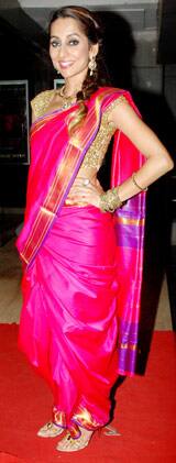 Anusha Dandekar dazzles in a sari at the queer film festival