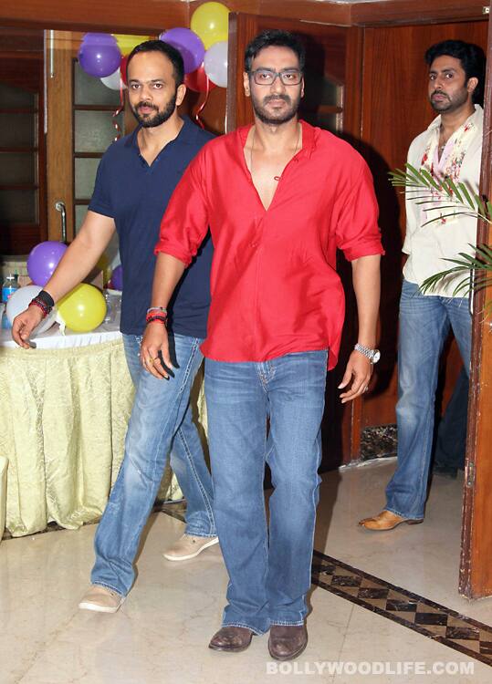 Director Rohit Shetty and best friend Ajay Devgn