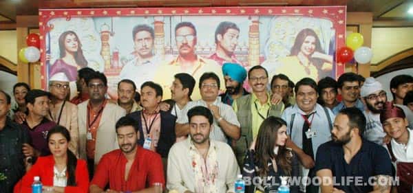 Bol Bachchan cast and crew on the sets of 'Tarak Mehta Ka Ooltaa Chashmah' 
