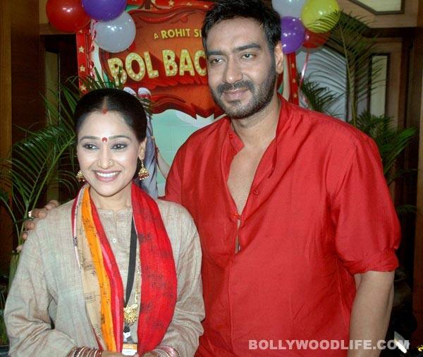 Ajay Devgn on the sets of 'Tarak Mehta Ka Ooltaa Chashmah' with Disha Wakani