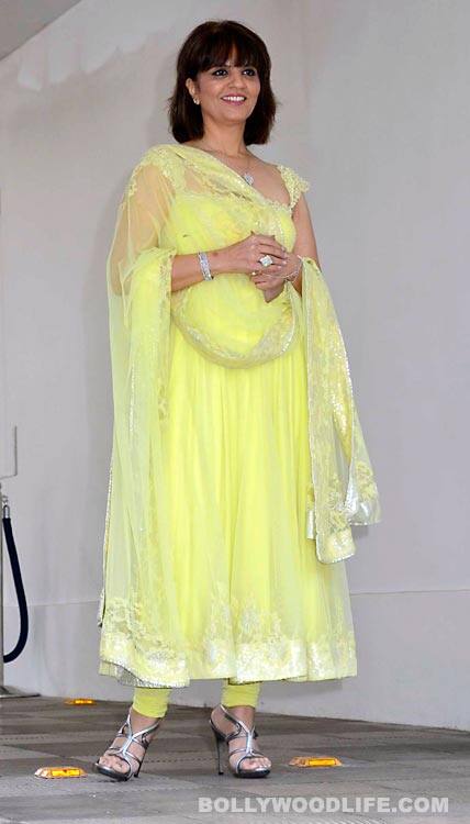 Neeta Lulla designed both mother and daughter for the mehndi ceremony