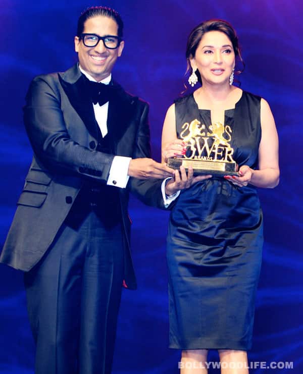 Bollywood diva Madhuri Dixit-Nene was conferred with a Platinum Diva award Planman Media's PowerBrands Hall of Fame awards.