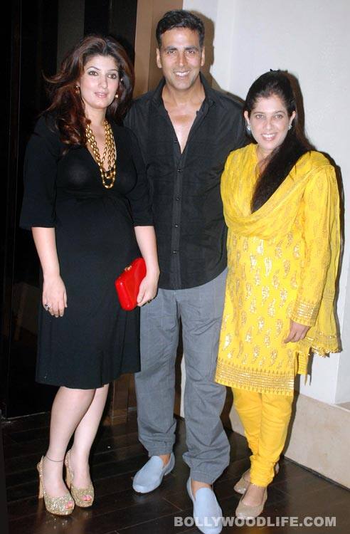 Twinkle, Akshay and Shabina 