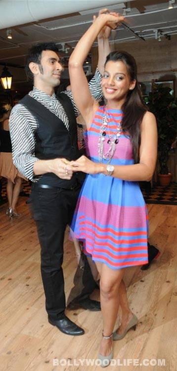 Sandip Soparrkar does the salsa with Mugdha Godse