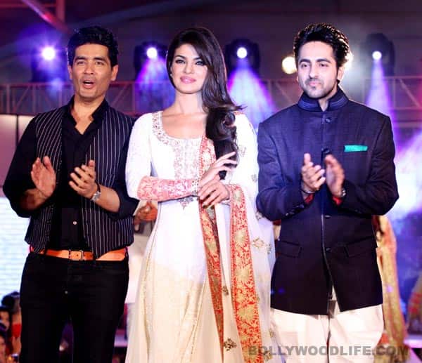 Manish Malhotra, Priyanka Chopra and Ayushmann Khurrana at the charity fashion show for Cancer Patients Aid Association 