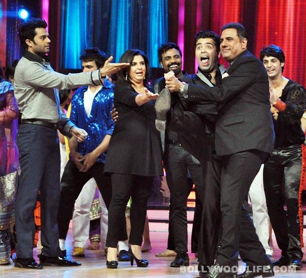 Jhalak Dikhhla Jaa 5: Boman Irani gets kinky with Karan Johar and Farah Khan gets jiggy with Madhuri Dixit!