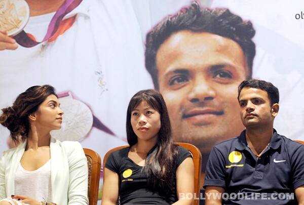 Deepika Padukone meets Olympics winners