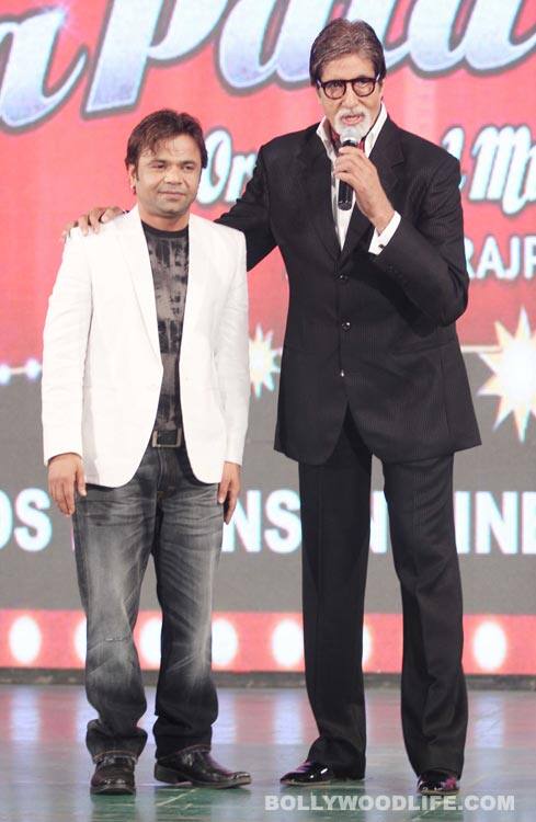 Rajpal Yadav and Amitabh Bachchan