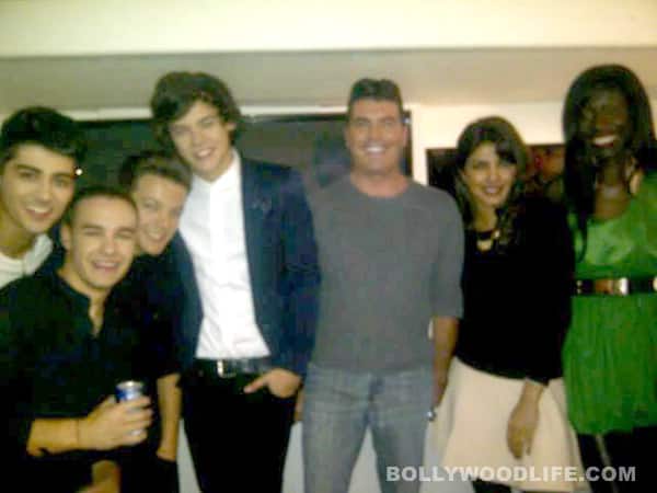Priyanka Chopra meets Simon Cowell on the sets of X Factor USA