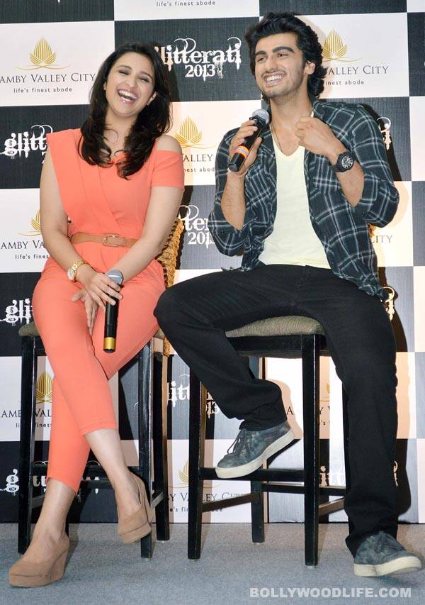 Arjun Kapoor and Parineeti Chopra at Aamby Valley Glitterati press meet