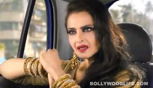Rekha turns into a nagging woman for a chocolate advertisement!
