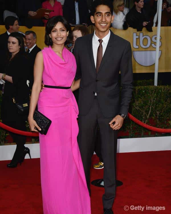 Screen Actors Guild Awards 2013: Freida Pinto-Dev Patel and Anupam Kher-Kirron Kher shine on the red carpet