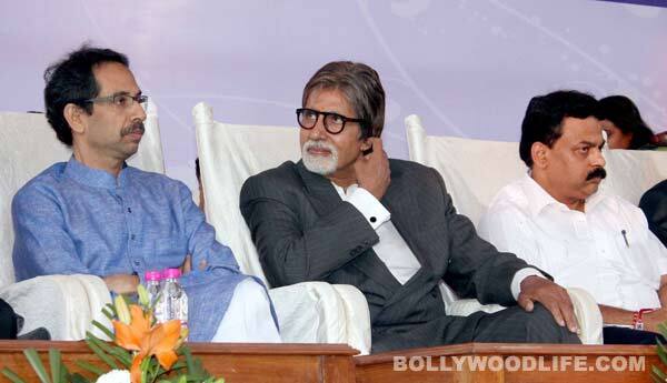 Shiv Sena chief Uddhav Thackeray felicitates Amitabh Bachchan!