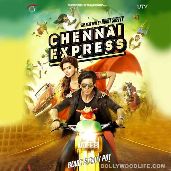 Chennai Express posters: Shahrukh Khan and Deepika Padukone sport lungis