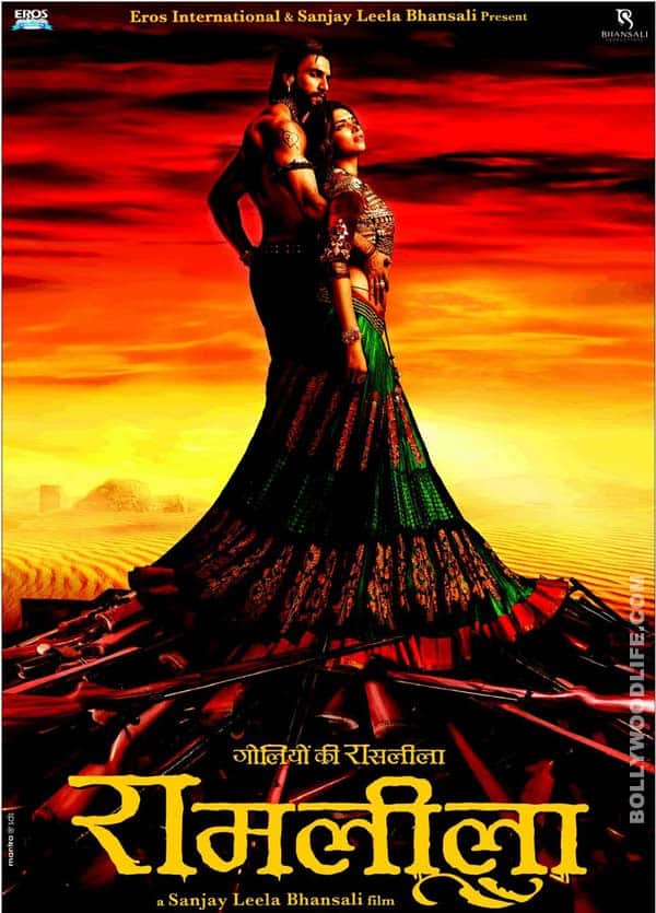 Ram Leela first look poster: Ranveer Singh and Deepika Padukone’s sizzling chemistry in this epic love story