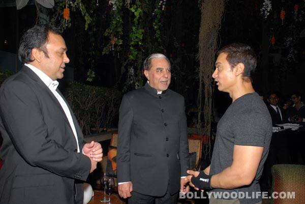 ZEE TV CEO Punit Goenka, Subhash Chandra Goel and Aamir Khan